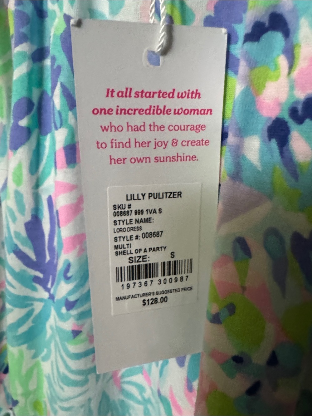 NWT Loro Dress in Shell of a Party - Picture 3 of 4
